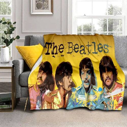 新品HD B-Beatles Rock Stand 3D Printing KBlanket,Soft Throw