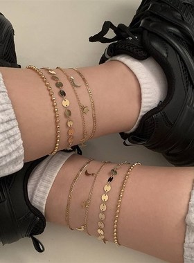 极速newet Women Fashion Beach Sequins Round OBead Geometric