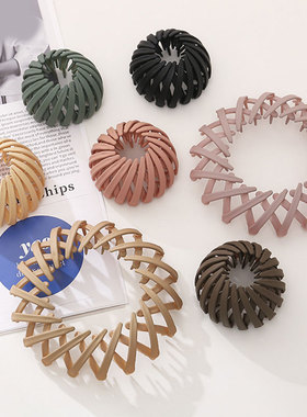 极速Korean Style Hair Claw Clips HorsetJail Buckle Hair Clip