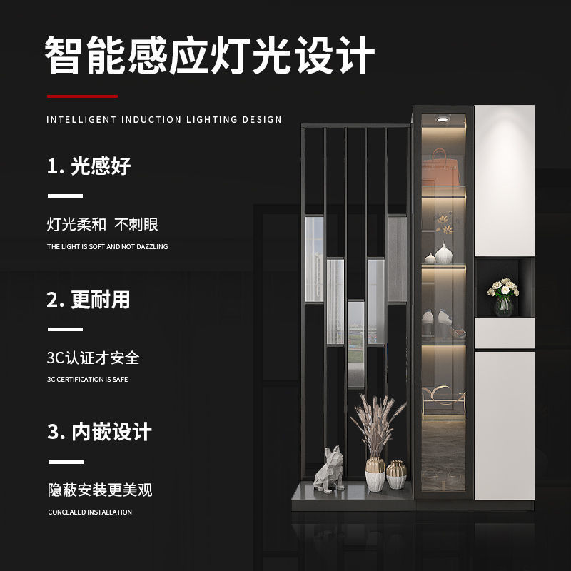 极速玄关柜e鞋柜一体简约现代进门入户屏风隔断柜客厅酒柜装饰柜
