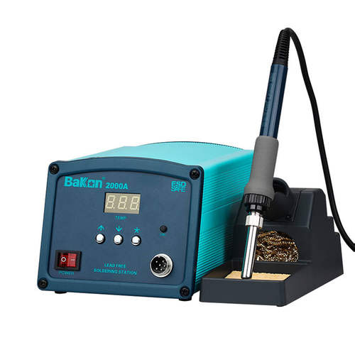 新品白光BK2000Am调温恒温高频电烙铁工业大功率90W数显150W焊台B