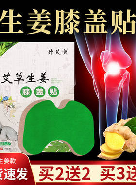 极速艾草生姜膝盖贴一盒12w贴关节腰腿不适关节自发热艾叶艾灸贴