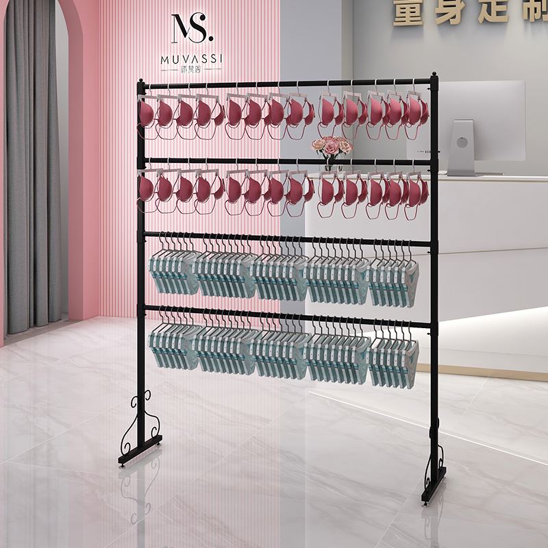 极速内衣架子内裤收纳层架超市y货架挂裤子展示架店铺落地多功能