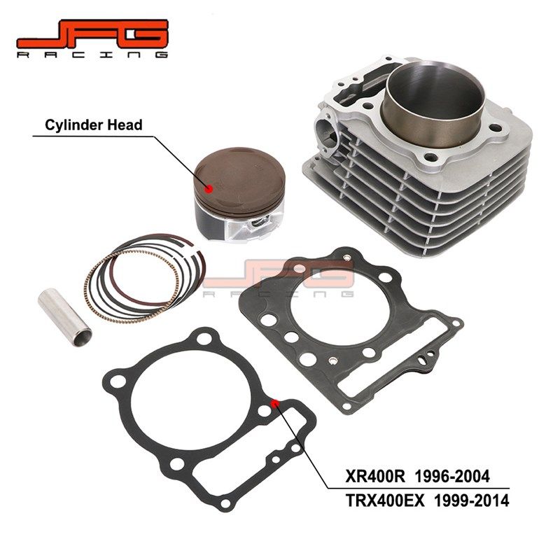 极速适用越d野摩托XR400R/TRX400EX改装配件套缸总成气门油封活塞