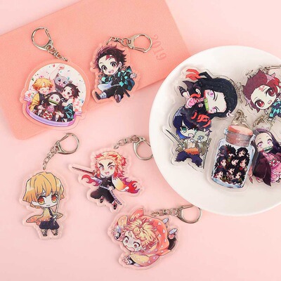 新品.Anime KeyChain Demon Slayer: Kimetsu No YaiTba Chibi Ke
