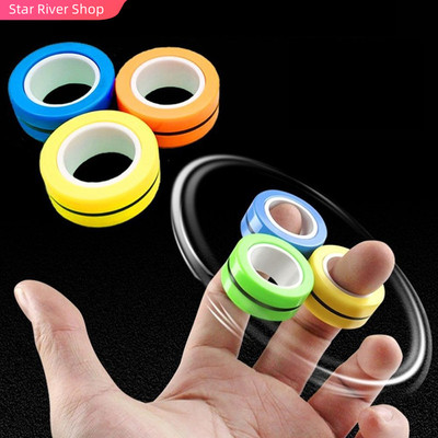 极速3Pcs/set Strong Magneticx Ring Rotating Fingertip Spinni