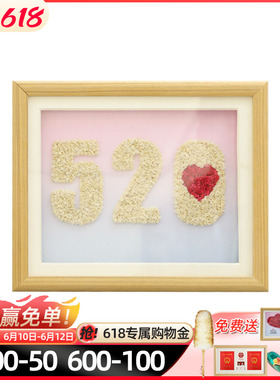极速DIYd手工装饰摆件520桌面摆台送母亲节礼物卧室床头摆画情人
