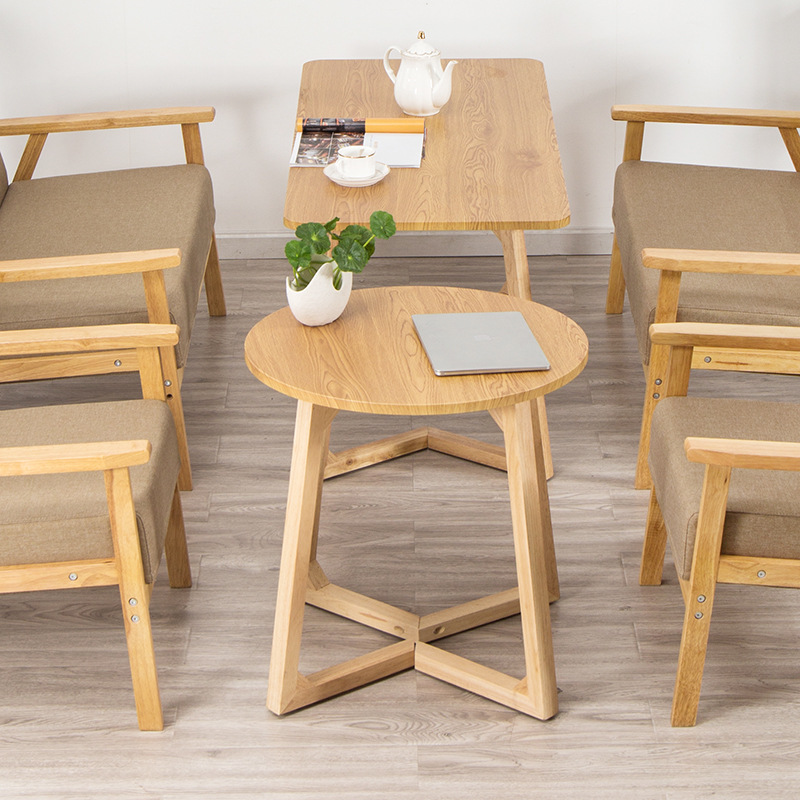 极速实木色茶几60cm高70厘米tablAe96*55公分原木暖白茶桌140长12