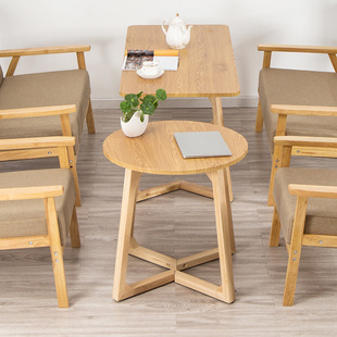 极速实木色茶几60cm高70厘米tablAe96*55公分原木暖白茶桌140长12