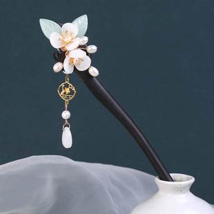 极速Peach wood hairpin materxial sandalwood hairpin handmade