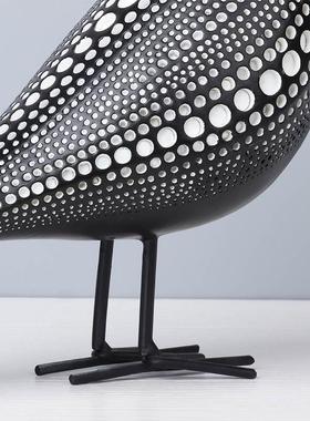 极速l波艺点术和平鸽鸟摆件北欧简D约家居饰子电视柜办公室书柜工