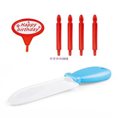 极速9PCS DeIY Birthday Cake Cutting Pretend Play House Food