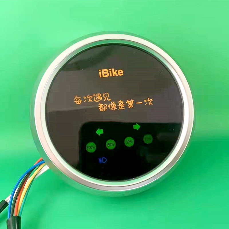 极速电动三轮车圆仪表m48V60V72V通用三轮车仪表总成电量表速度表