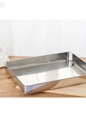 极速CURTA科得可叠放食品盒大号饺I子盆不锈钢长方盘加厚中式食