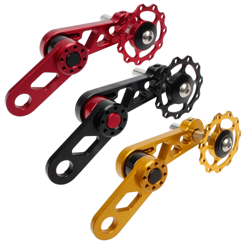 极速BYA412单速车折叠车导轮椭圆大齿盘链条张链器拉V炼器11T后拨