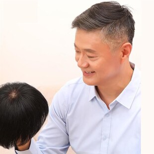 极速假发男短发送爸爸韩版帅气中老E年假发套男士轻薄透气遮白发