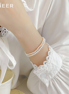 极速正圆复古施家珍珠手链女轻奢小众手串精致简约fevXer博主同款