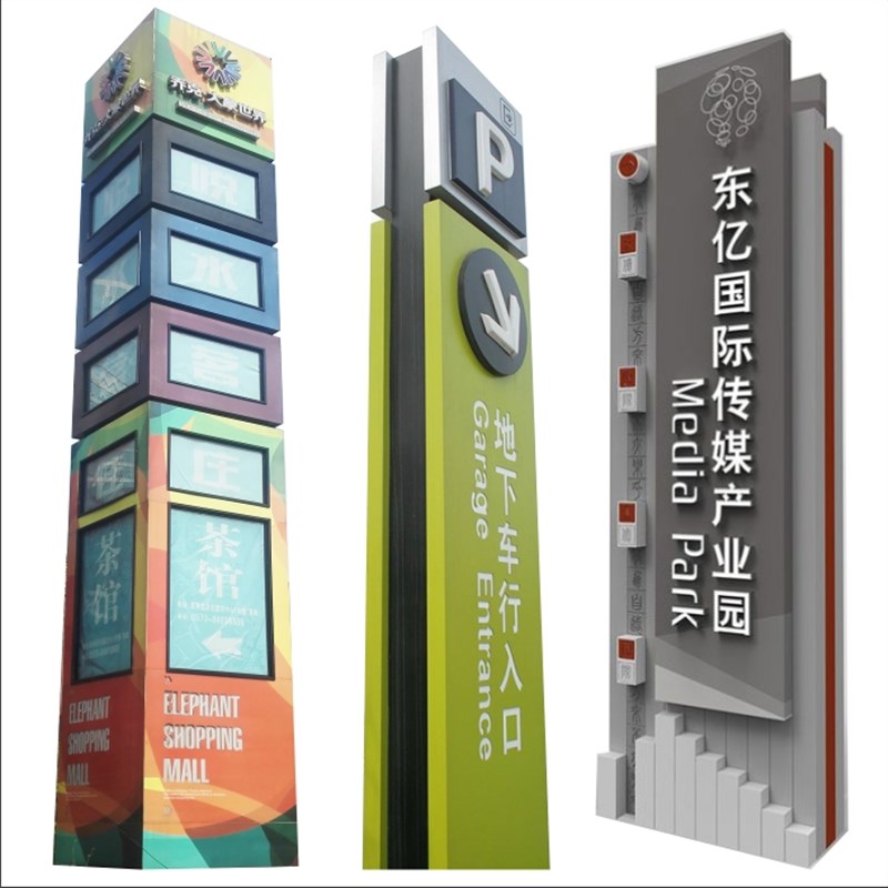 极速导向牌指示牌立牌不锈钢立牌立F式指示牌导引牌指引牌广告牌