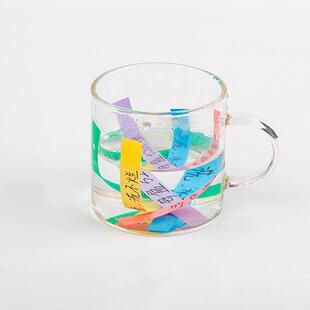 极速用品色纸标签颜色干洗店耗材防水便利贴纸盒长U条耐洗衣服桔