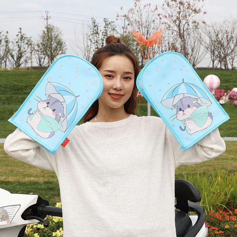 极速夏季电动电瓶车手套摩托把手套罩电车夏N天遮阳防水薄款车把