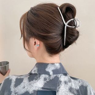 极速巨大号抓夹仙气优雅鲨鱼夹金属後脑勺发K量多2023新款夹子头