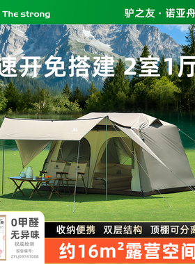 TheStrong诺亚舟10户外自动帐篷屋脊2025夏季新款露营两室一厅