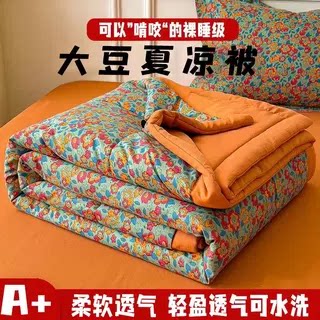 【下单立减50】可机洗繁花似锦柔软夏凉被空调被豆豆被薄款被子JW