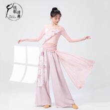 古典舞纱衣2025新款练功服阔腿裤夏天飘逸演出服中国舞舞蹈服套装