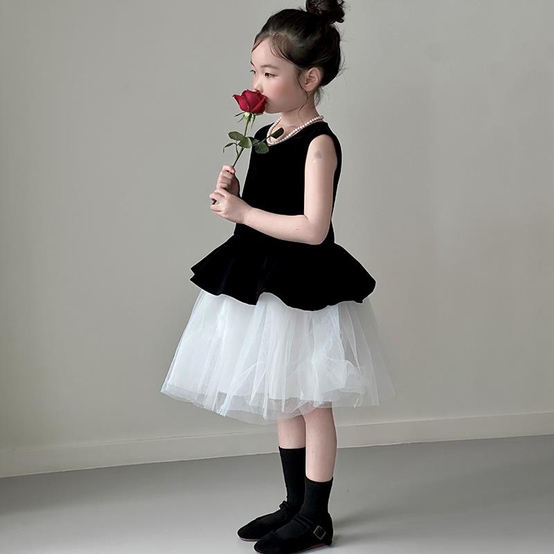 女童连衣裙夏2025新款女孩夏季高级感礼服裙子儿童夏装绝美公主裙