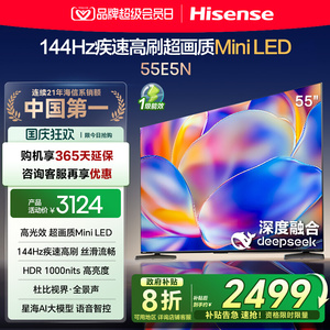 海信电视55E5N 55英寸Mini LED DeepSeek AI电视机 以旧换新补贴