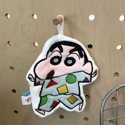 蜡笔小新擦手毛巾挂式可爱卡通