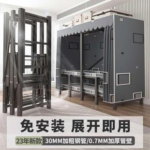 衣柜一体式 家用布衣柜免安装 加固衣橱简易布衣柜收纳柜钢管架家用