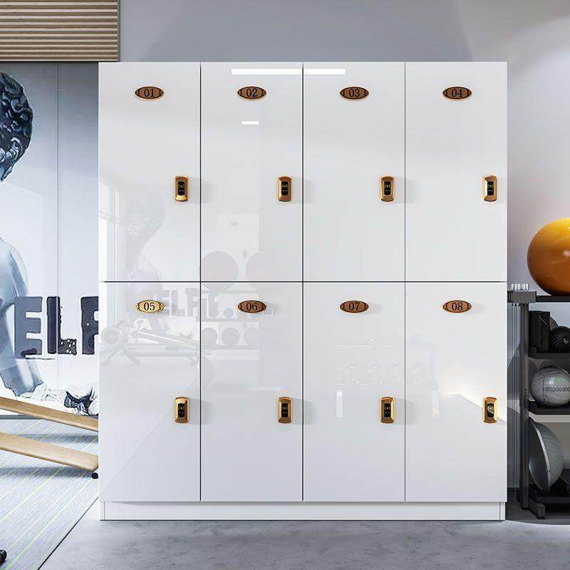 更衣柜员工储物柜木质理发店存包柜健身房瑜伽洗浴带锁更衣室柜子