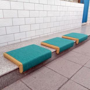 卡座凸窗垫l形阶梯角梯织物软袋垫防撞可拆卸可水洗棉麻换鞋垫