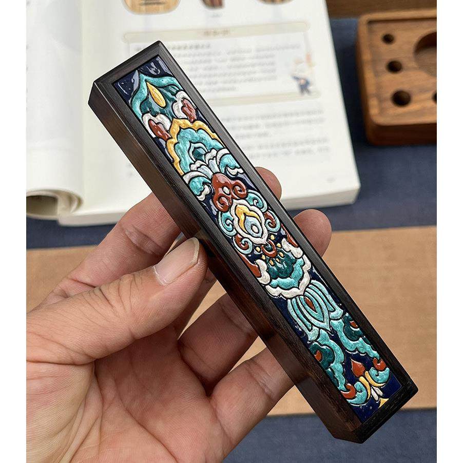 随身香盒手工彩绘紫光檀便携香炉线香沉香薰小叶紫檀旅游小号香管,家居饰品,香薰炉,淘宝优惠券,粉丝福利购,淘宝优惠卷