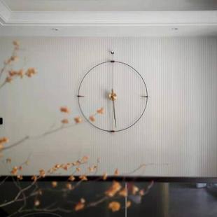 家用静音钟表大客厅简约现代时尚 挂钟餐厅网红 个性 艺术西班牙风格