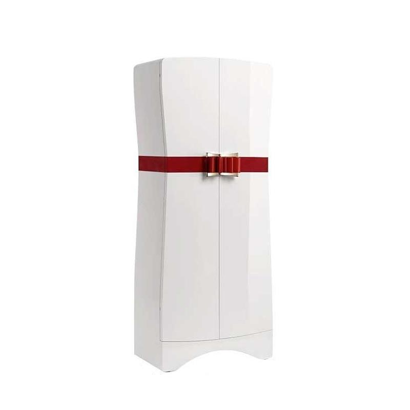 意式高级轻奢置地首饰柜别墅靠墙储物柜设计师实木家用珠宝保险柜