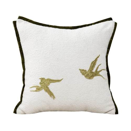 依兮 现代简约绿色系靠垫套样板间客厅沙发靠背抱枕卧室飘窗抱