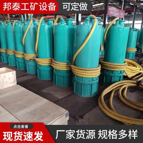 BQS BQW矿用隔爆型潜水排沙电泵 井下防爆排污泥泵BQS40-80-22kw