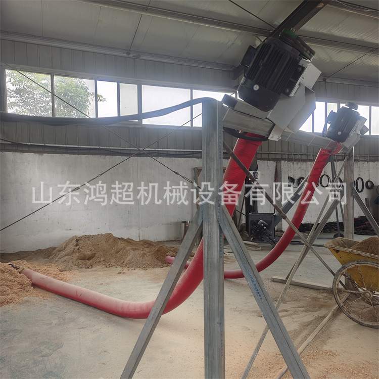 中间驱动抽粮机 可弯曲软管上料机锯末装车输送机