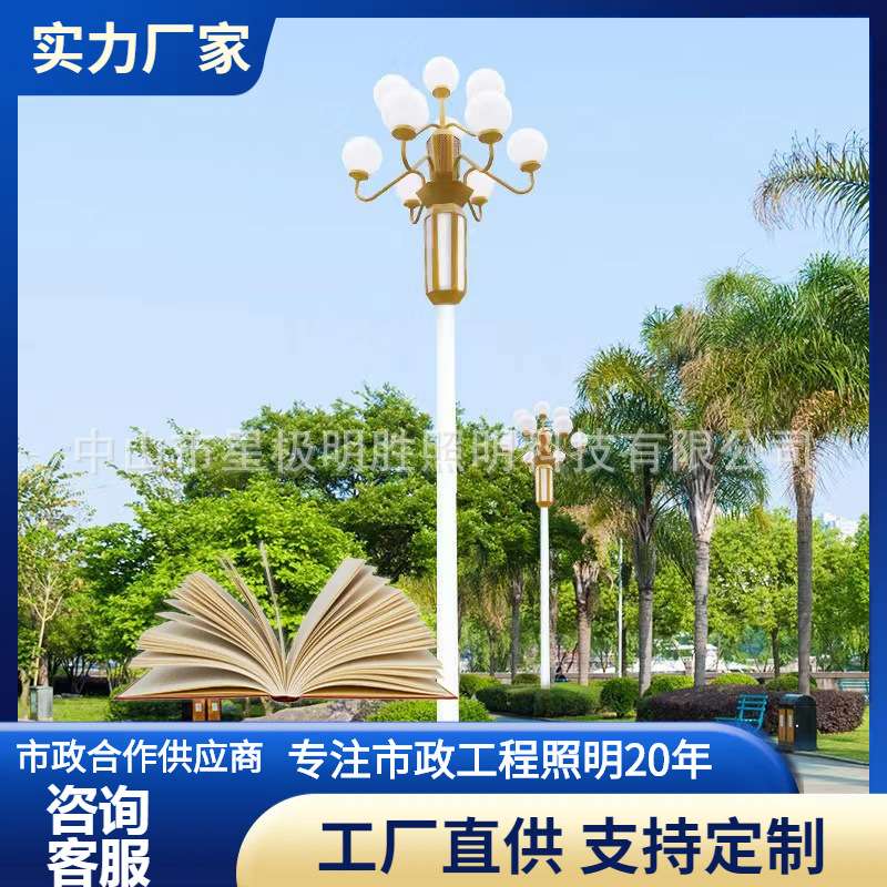 玉兰灯LED户外道路景观灯中华灯市政工程大型广场照明灯路灯杆