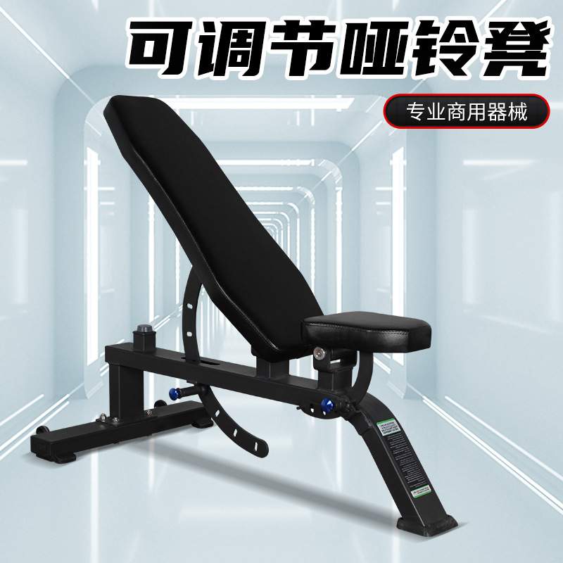 可调哑铃椅平凳推肩凳腹肌板仰卧起坐训练器械健身房健身器材全套