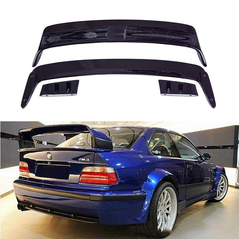 适用于1990-2000宝马三系E36改装尾翼两门四门四段式双层跑车翼