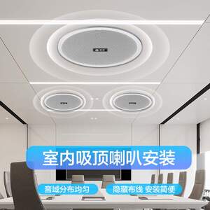 惠度（HuiDu）公共广播RS-508H专业带后盖天花喇叭会议室吸顶音响