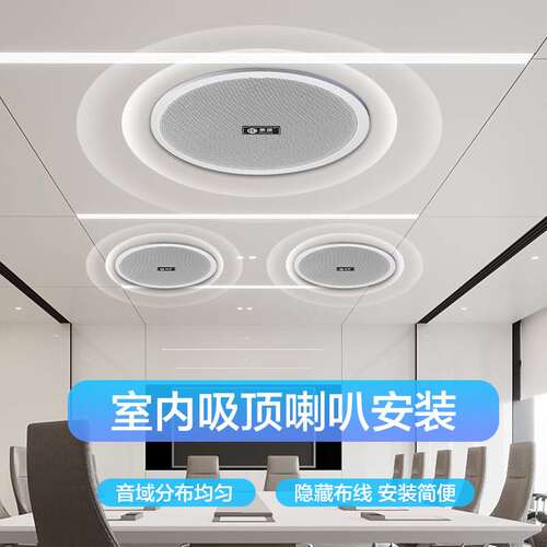 惠度（HuiDu）公共广播RS-508H专业带后盖天花喇叭会议室吸顶音响
