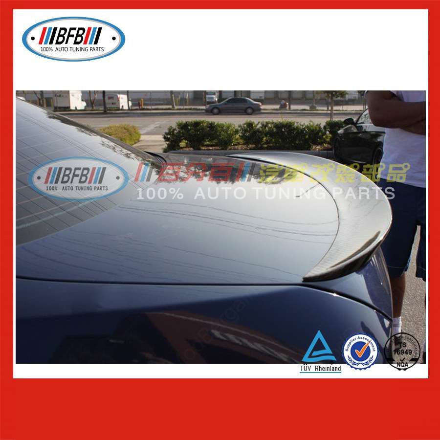 BFB适用宝马老款3系E90 318i 320i 325i改装P款玻璃钢尾翼 定风翼