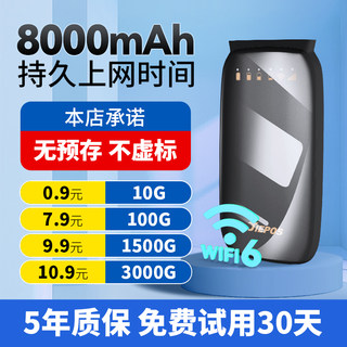 充电宝随身wifi二合一加流量无线随身wifi无限流量新款2024mifi随身携带品牌充电仓大容量中国电信联通流量卡