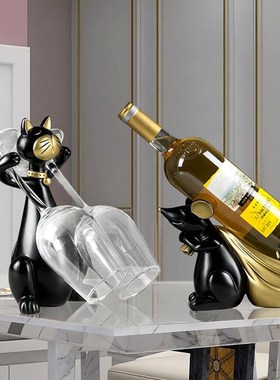 极速创意红酒架摆件现代酒t柜摆设玄关餐桌面欧式客厅电视柜家居