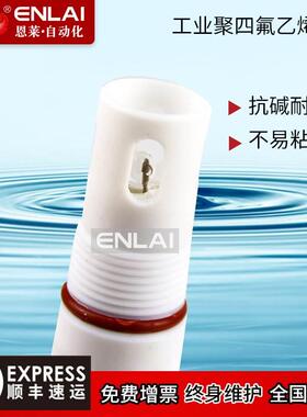 新品lP电极耐探头聚四氟乙烯工业污废检K水测强酸碱高温p计值传感