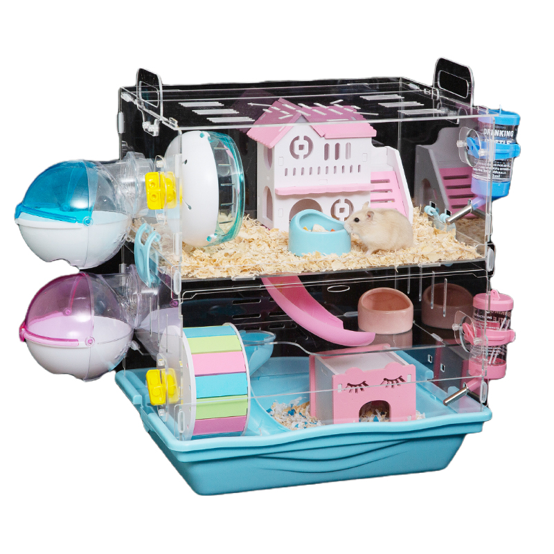 极速苍巨型仓鼠笼子全套金u丝熊用品大全便宜大的亚克力超大别墅